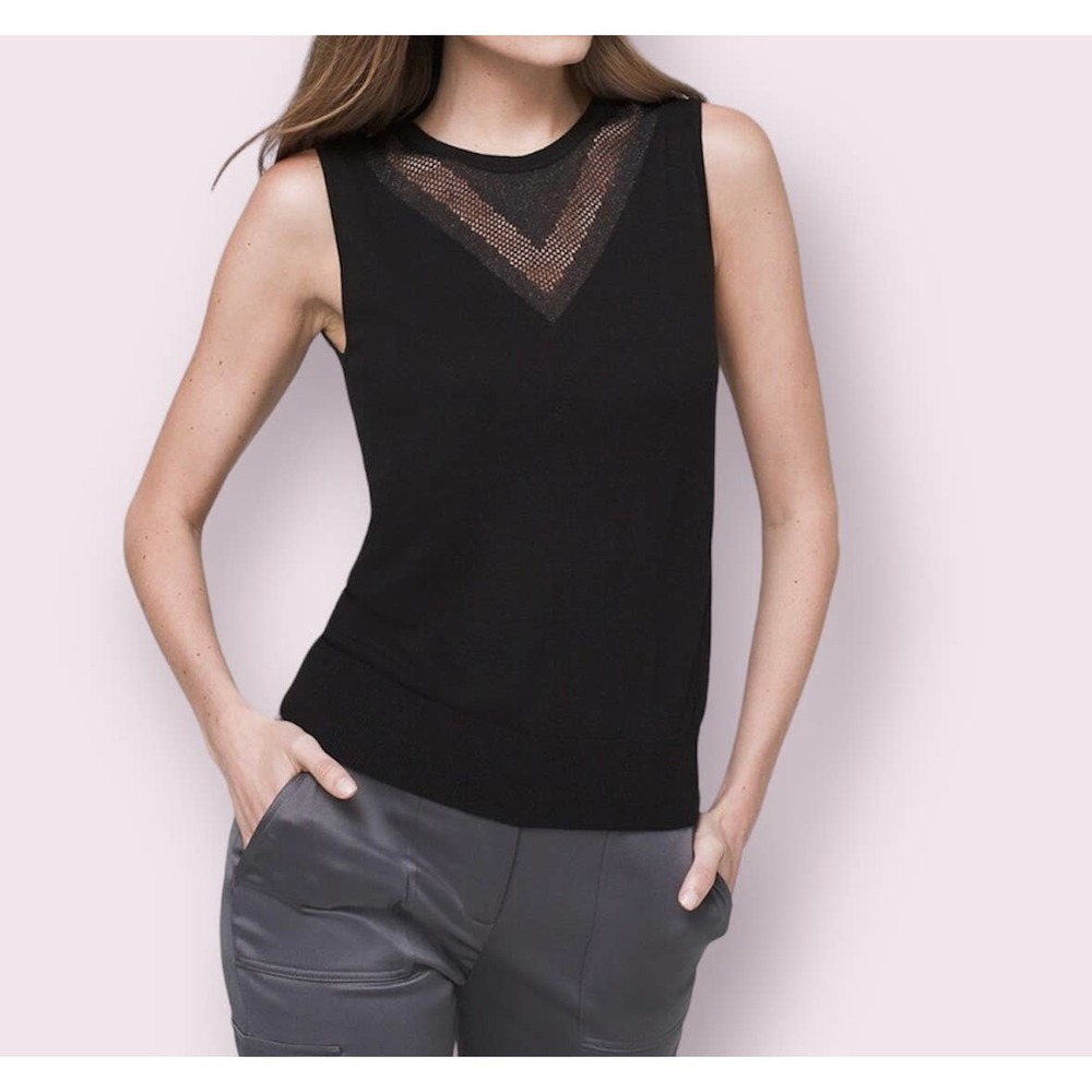 Sheer-V Sweater Tank